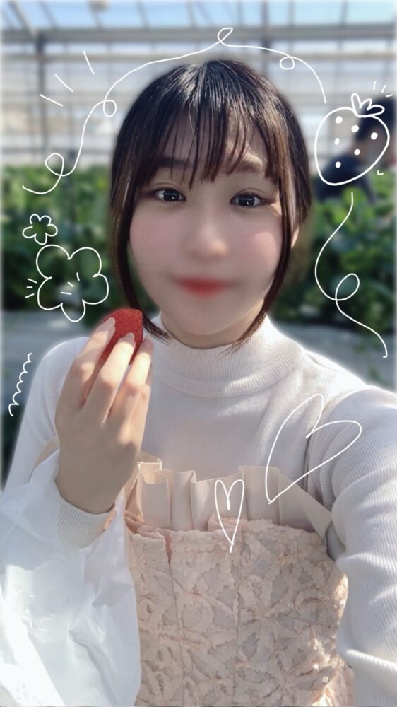 いちご狩り行ったよ〜🍓♡